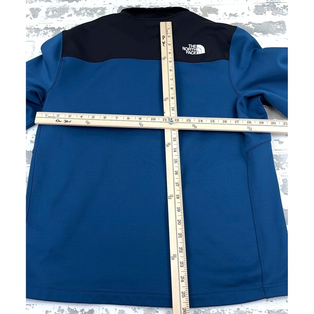 North Face Jacket Men Medium Blue Soft Shell Astro Ridge Color Block Adult - Picture 8 of 11